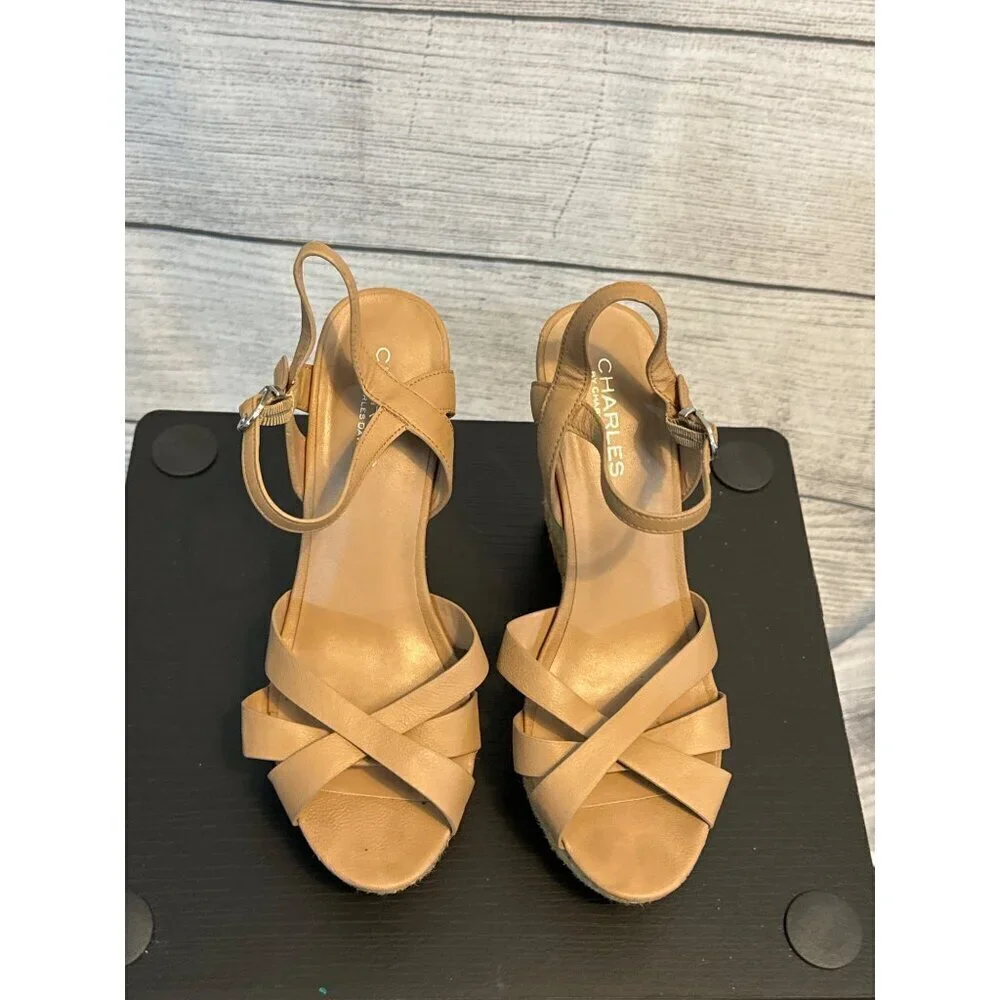 Charles By Charles David ASTRO Open Toe Espadrille Sandals Size 9.5